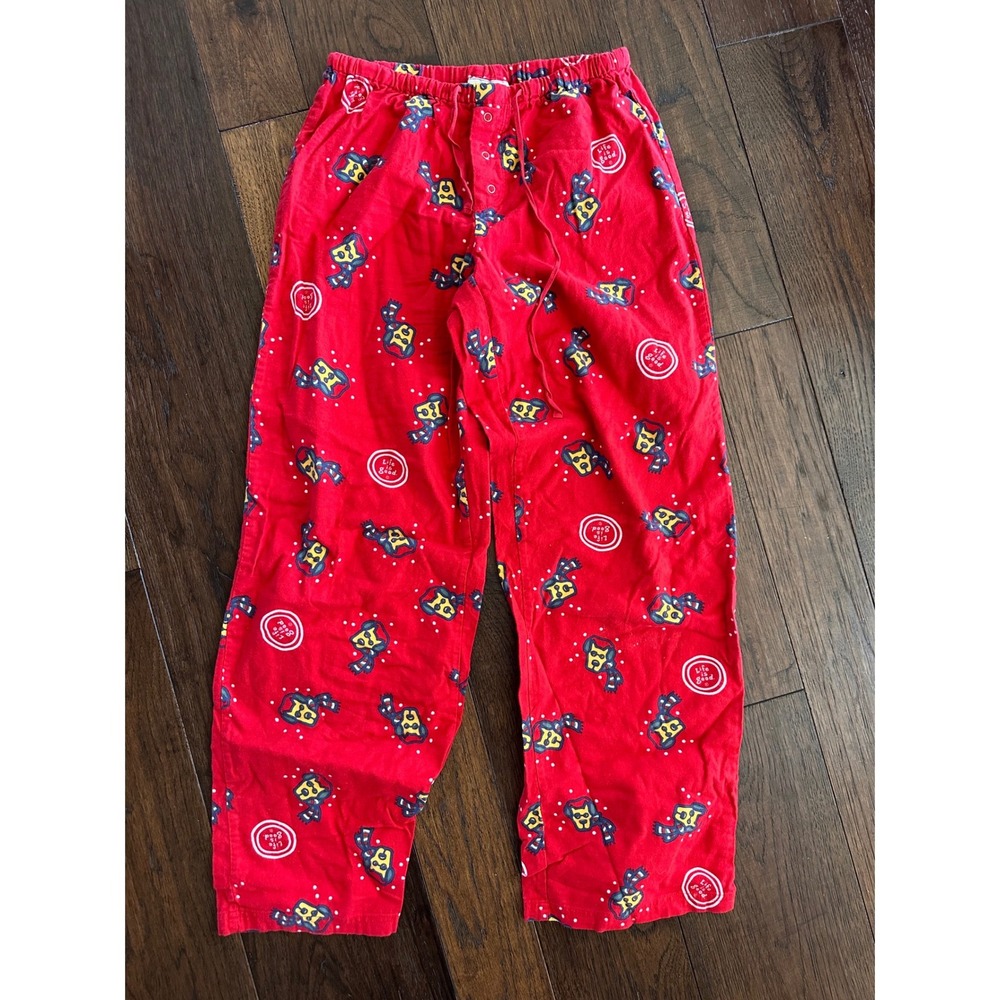 Life is Good Rocket Dog Pajama Pants Red Cotton Winter Scarf Earmuffs Small